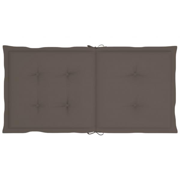 Gartenstuhlauflagen für Niedriglehner 6 Stk. Taupe 100x50x3 cm