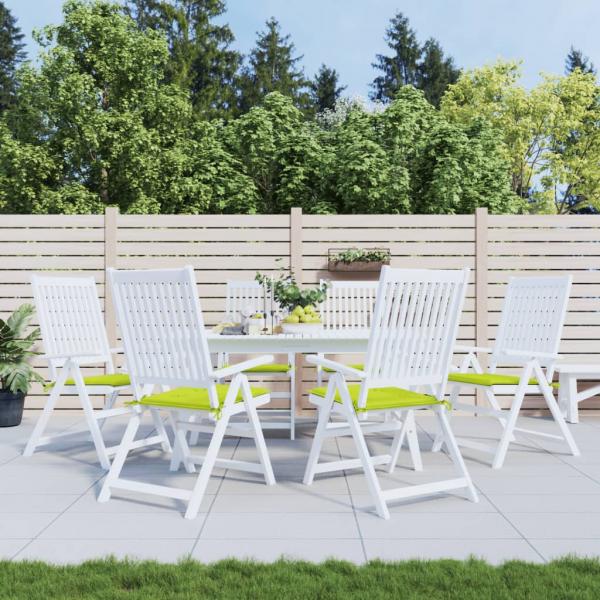 ARDEBO.de - Gartenstuhl-Kissen 6 Stk. Hellgrün 40x40x3 cm Oxford-Gewebe