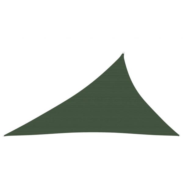 ARDEBO.de - Sonnensegel 160 g/m² Dunkelgrün 3x4x5 m HDPE