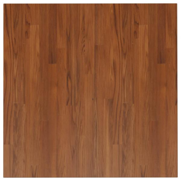 Tischplatte Quadratisch Dunkelbraun 80x80x4cm Behandelte Eiche