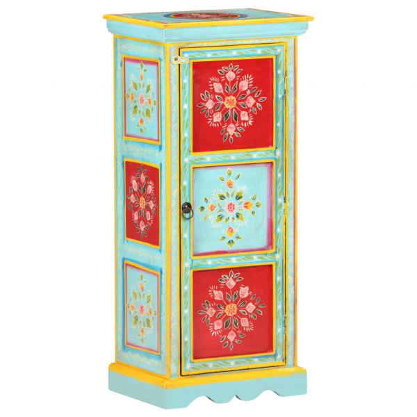 Highboard Handbemalt 40x30x90 cm Mango Massivholz   