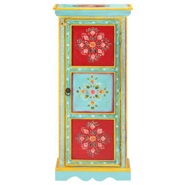 Highboard Handbemalt 40x30x90 cm Mango Massivholz   
