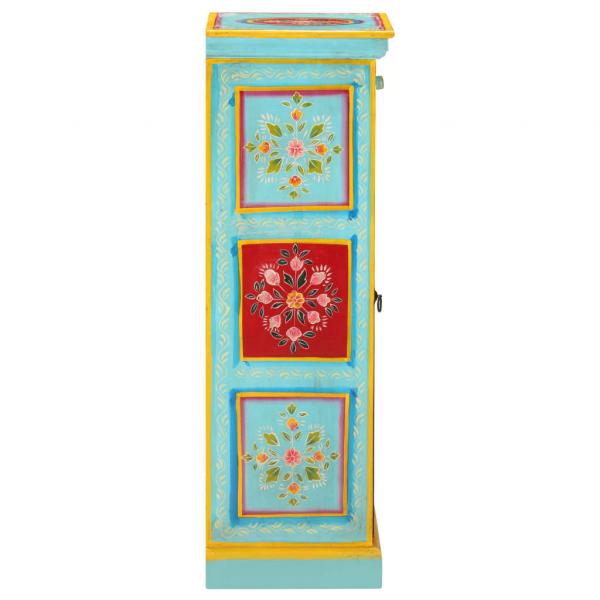 Highboard Handbemalt 40x30x90 cm Mango Massivholz   