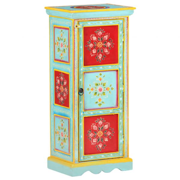 Highboard Handbemalt 40x30x90 cm Mango Massivholz   