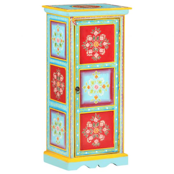 Highboard Handbemalt 40x30x90 cm Mango Massivholz   