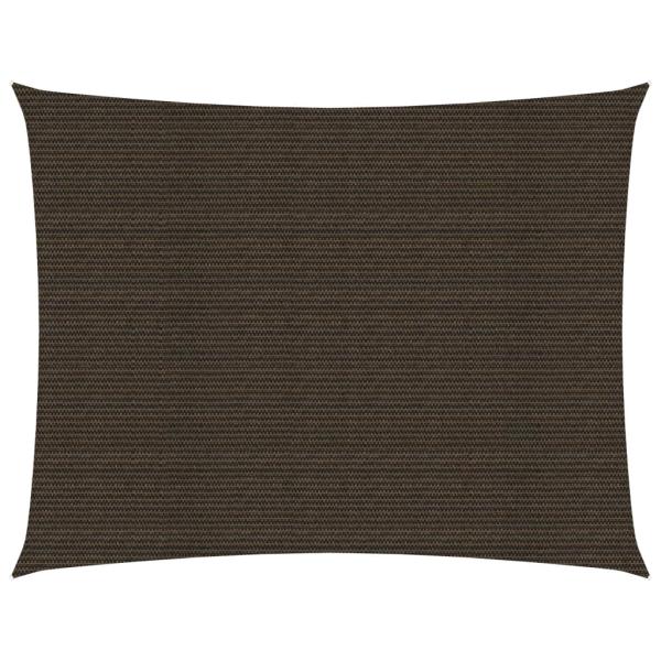 ARDEBO.de - Sonnensegel 160 g/m² Braun 3x4 m HDPE  