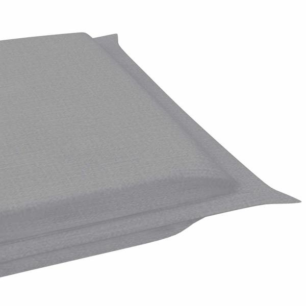 Sonnenliege mit Auflage Akazie Massivholz 