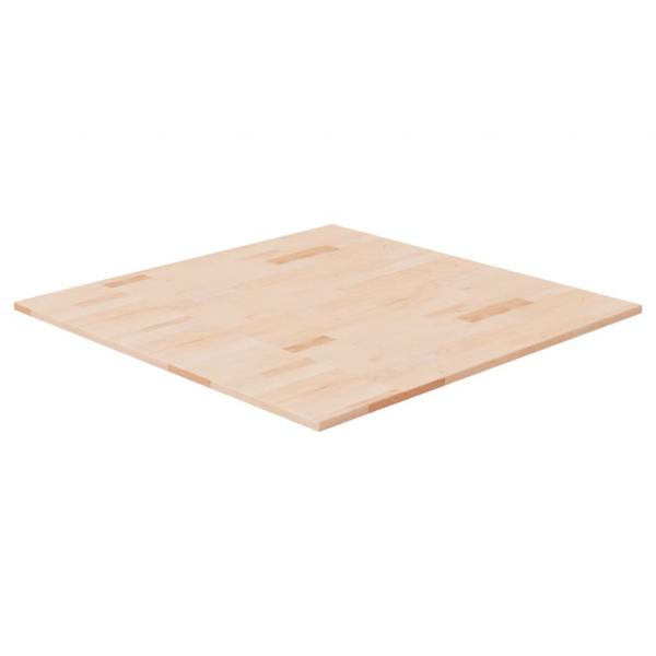 ARDEBO.de - Tischplatte Quadratisch 80x80x1,5 cm Eichenholz Unbehandelt