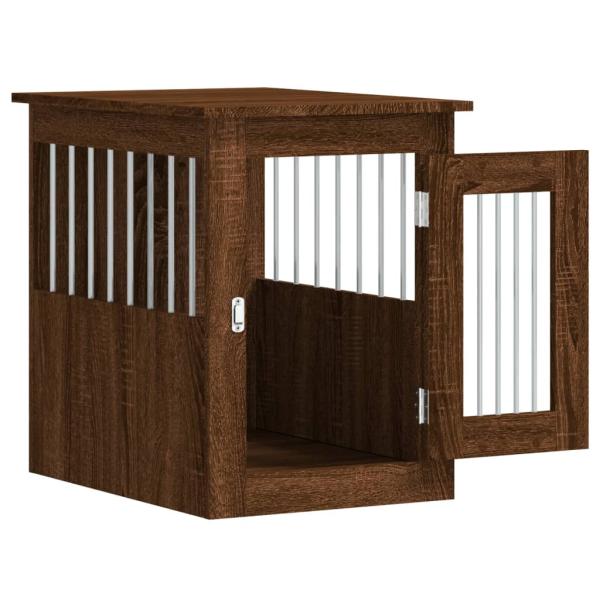 Hundekäfig im Möbelstil Braun Eichen-Optik 45x62x59 cm