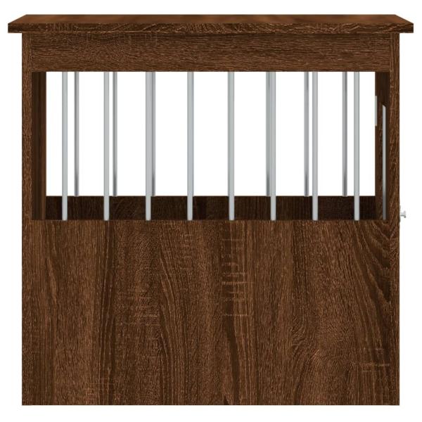Hundekäfig im Möbelstil Braun Eichen-Optik 45x62x59 cm