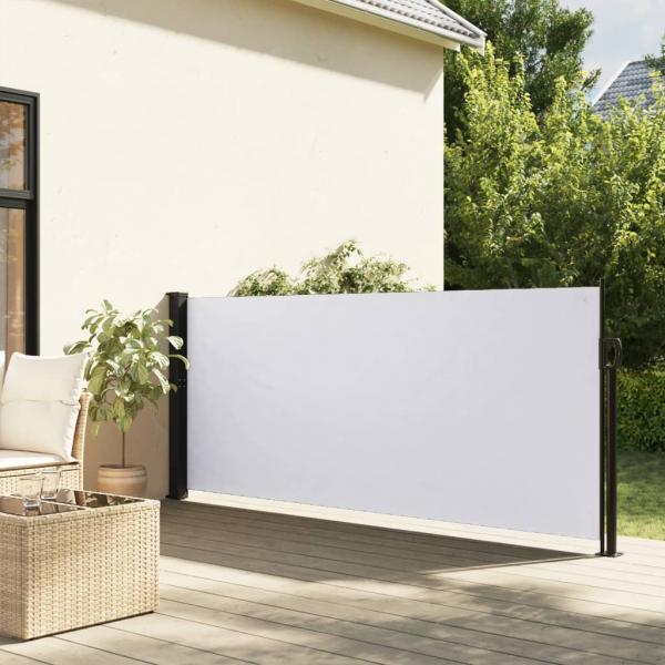 ARDEBO.de - Seitenmarkise Ausziehbar Weiß 100x500 cm