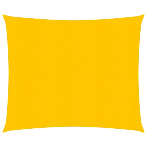 ARDEBO.de - Sonnensegel 160 g/m² Quadratisch Gelb 4,5x4,5 m HDPE