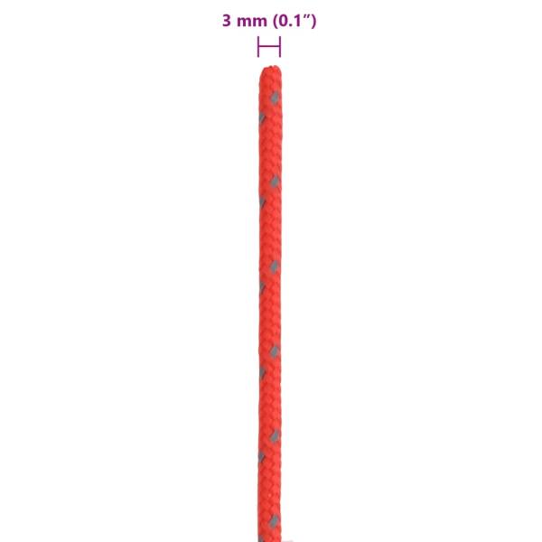 Zeltleine Reflektierend mit Seilspannern 50 m 3 mm