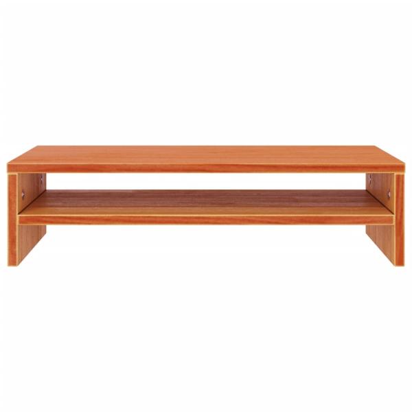 Monitorständer Wachsbraun 50x24x13 cm Massivholz Kiefer