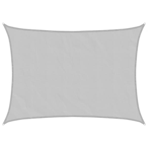 ARDEBO.de - Sonnensegel Hellgrau 7x5 m 100% Polyester Oxford