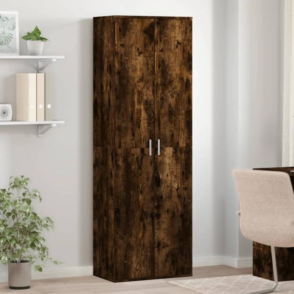 ARDEBO.de - Highboard Räuchereiche 60x35x180 cm Holzwerkstoff
