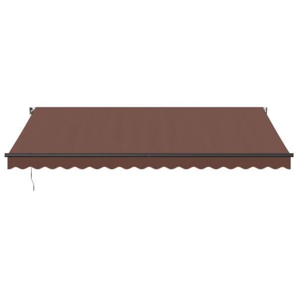 Markise Manuell mit LEDs Braun 450x350 cm