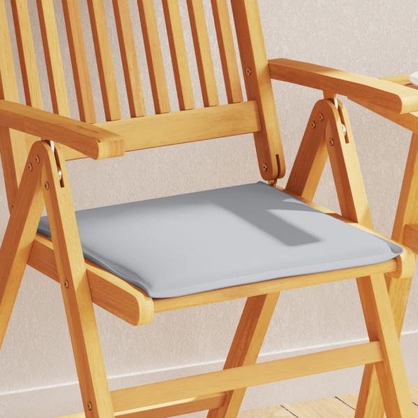 ARDEBO.de - Garten-Sitzkissen 2 Stk. Hellgrau 45x45x2 cm Quadratisch