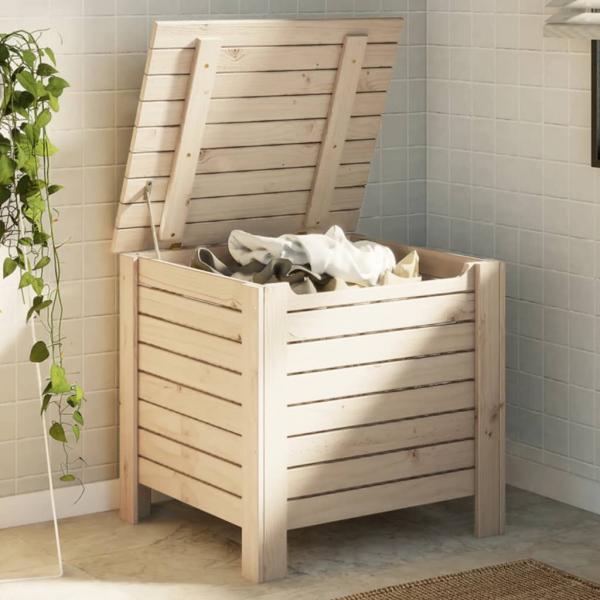 ARDEBO.de - Truhe mit Deckel RANA 60x49x54 cm Massivholz Kiefer