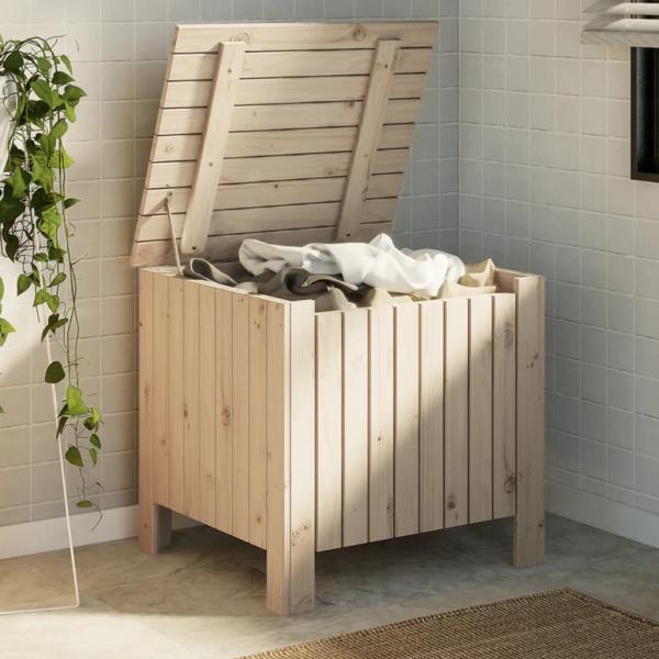 ARDEBO.de - Truhe mit Deckel RANA 60x49x54 cm Massivholz Kiefer