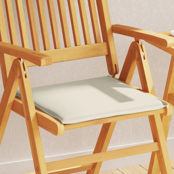 ARDEBO.de - Garten-Sitzkissen 4 Stk. Creme 45x45x2 cm Quadratisch