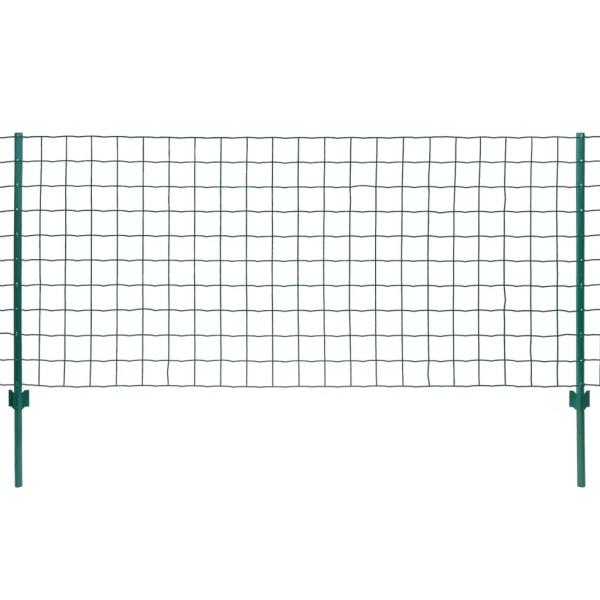 ARDEBO.de - Metallzaun Stahl 20 x 1,5 m Grün