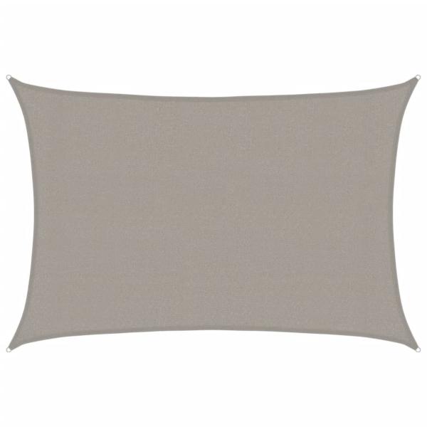 Sonnensegel 160 g/m² Rechteckig Hellgrau 3x4,5 m HDPE