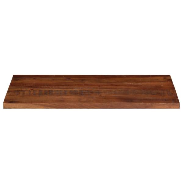 Tischplatte 110x50x2,5 cm Rechteckig Altholz Massiv