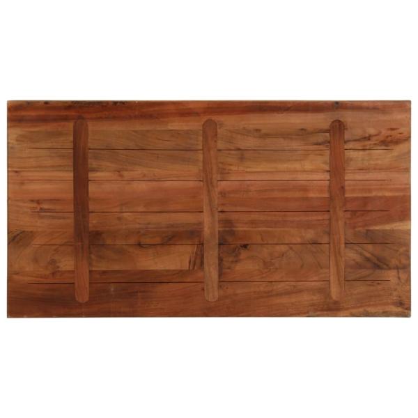 Tischplatte 110x50x2,5 cm Rechteckig Altholz Massiv