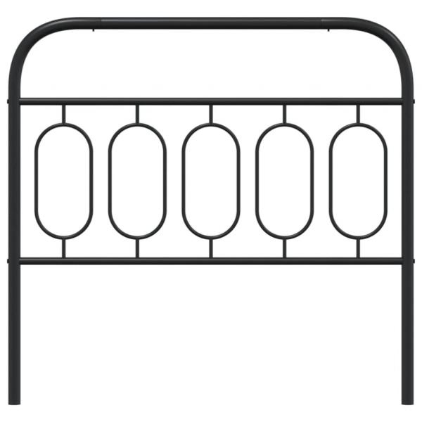 Kopfteil Metall Schwarz 107 cm