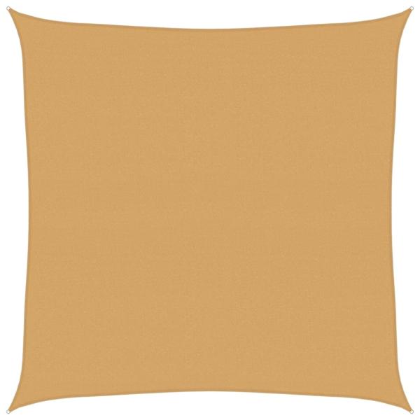 Sonnensegel 160 g/m² Quadratisch Sandfarbe 4x4 m HDPE