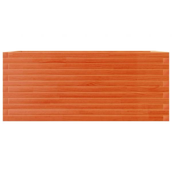 Pflanzkübel Wachsbraun 110x60x46 cm Massivholz Kiefer