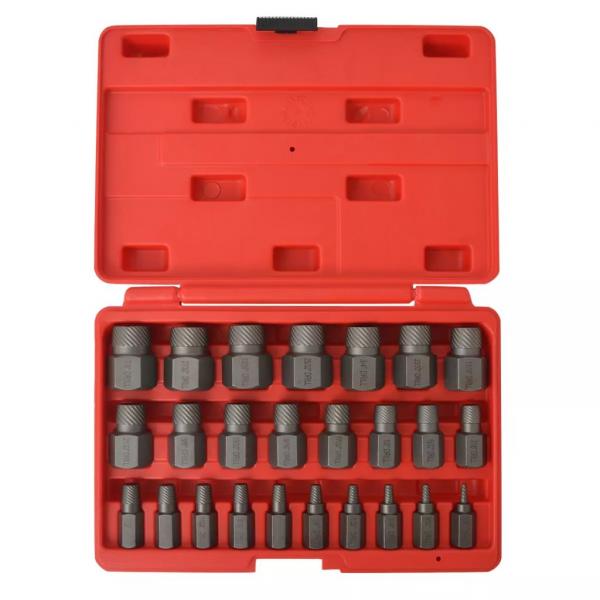 ARDEBO.de - 25-tlg. Vielzahn-Schraubenausdreher-Set Stahl