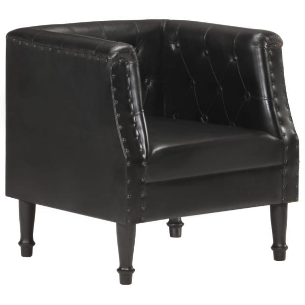 ARDEBO.de - Sessel Schwarz Echtleder