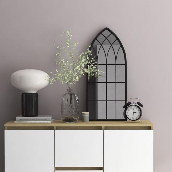ARDEBO.de - Spiegel Schwarz 70x30 cm Eisen für den Innenbereich
