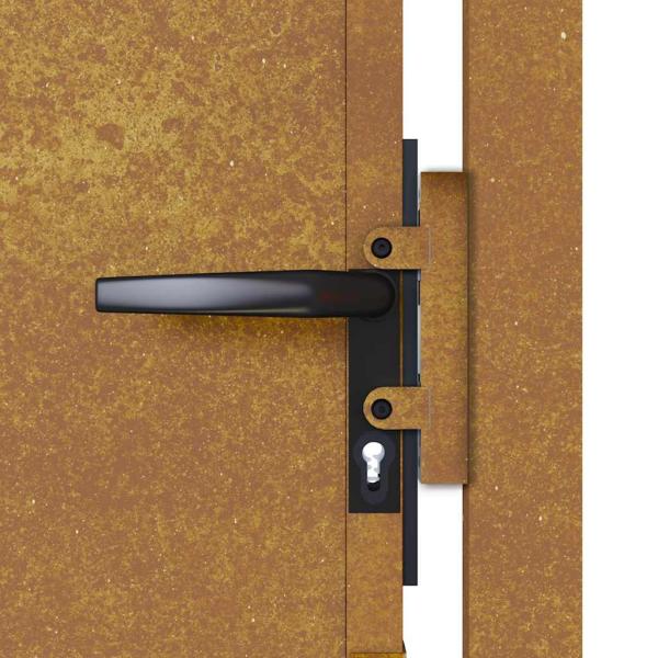 Gartentor 105x205 cm Cortenstahl