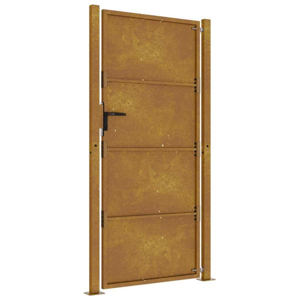 Gartentor 105x205 cm Cortenstahl