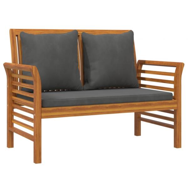 5-tlg. Garten-Lounge-Set mit Kissen Massivholz Akazie