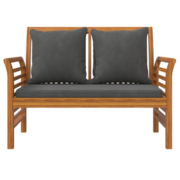 5-tlg. Garten-Lounge-Set mit Kissen Massivholz Akazie