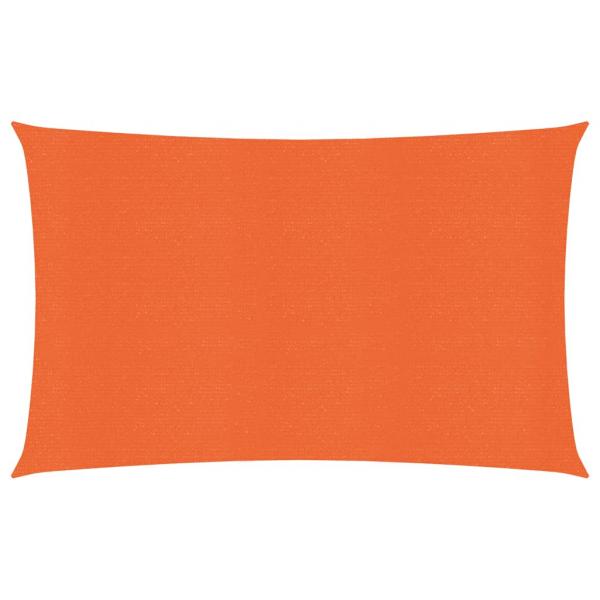 ARDEBO.de - Sonnensegel 160 g/m² Rechteckig Orange 5x7 m HDPE