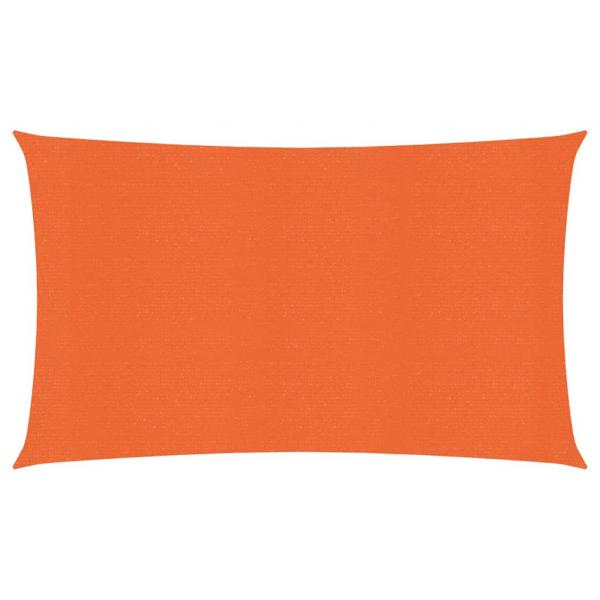 ARDEBO.de - Sonnensegel 160 g/m² Rechteckig Orange 4x7 m HDPE