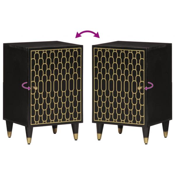 Badschrank 38x33x58 cm Massivholz Mango