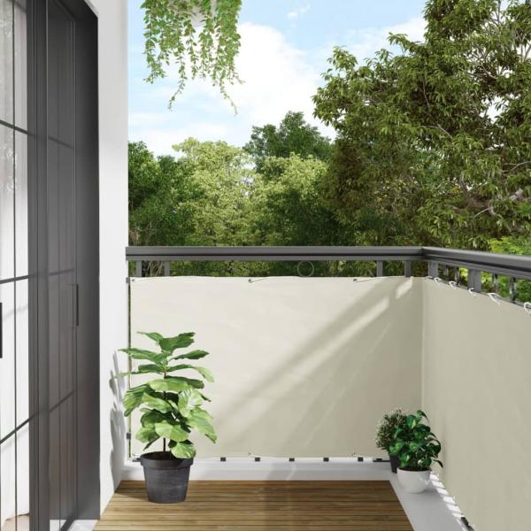 ARDEBO.de - Garten-Sichtschutz Weiß 500x90 cm PVC