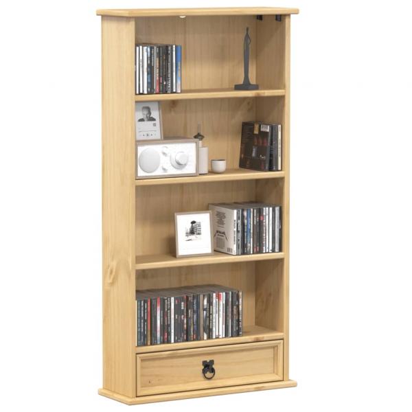 ARDEBO.de - CD-Schrank Corona 52x17,5x103 cm Massivholz Kiefer