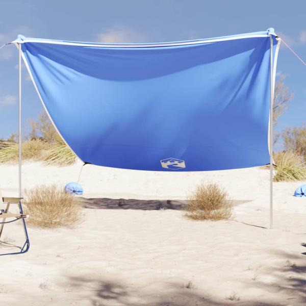 ARDEBO.de - Strand-Schattenzelt mit Sandsäcken Blau 304x300 cm