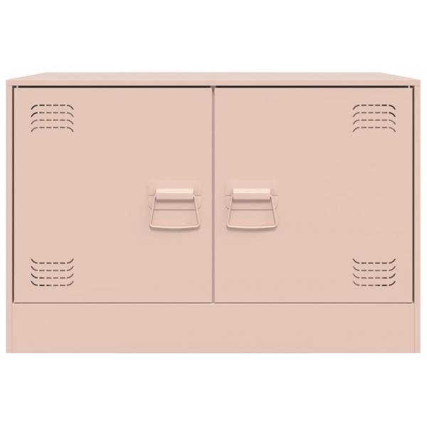 TV-Schränke 2 Stk. Rosa 67x39x44 cm Stahl