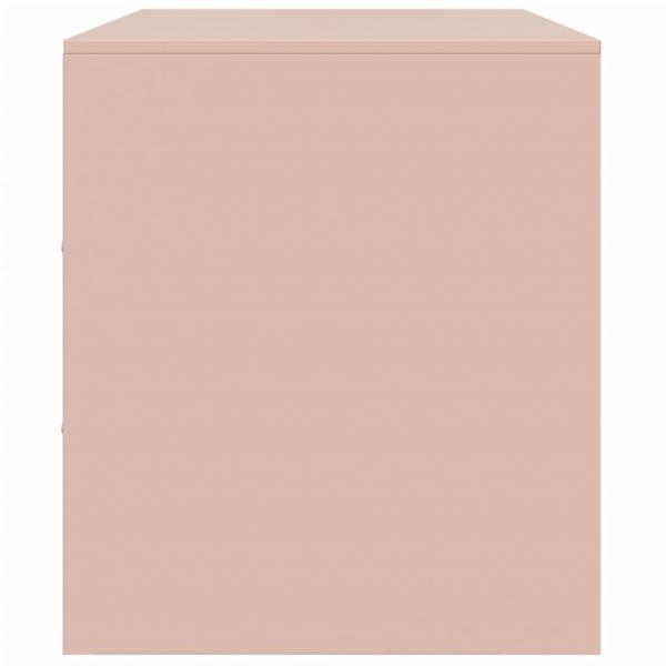 TV-Schränke 2 Stk. Rosa 67x39x44 cm Stahl