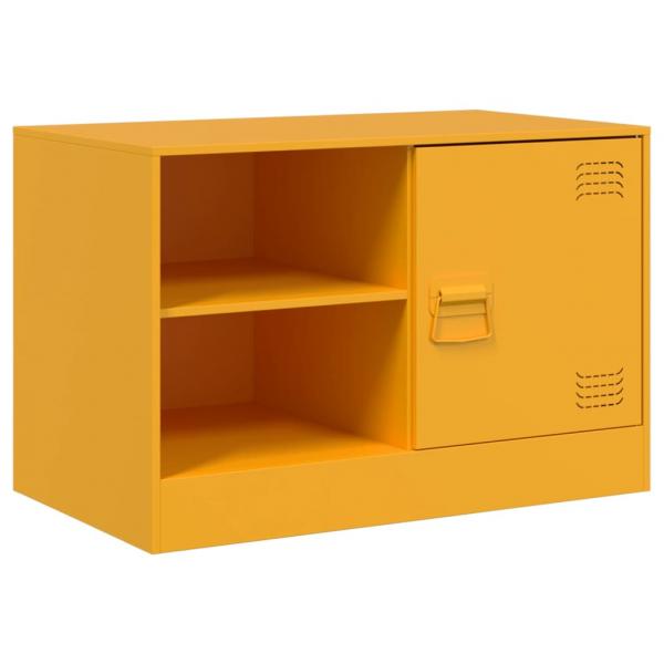 TV-Schrank Senfgelb 67x39x44 cm Stahl