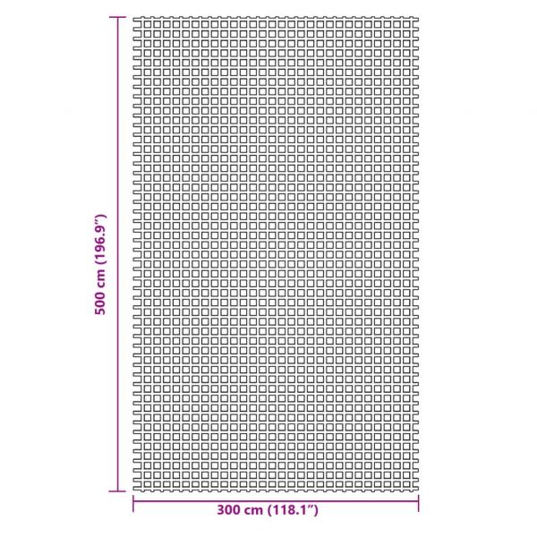 Campingteppich Grün 5x3 m