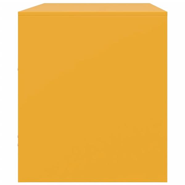 TV-Schränke 2 Stk. Senfgelb 67x39x44 cm Stahl